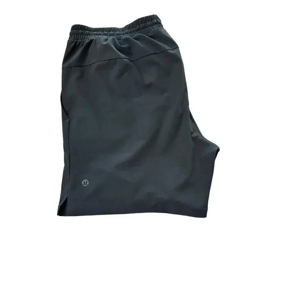 Lululemon Men's Black Graphite Grey Pique Fabric Venture Short Size XXL - Picture 7 of 7